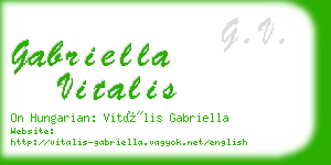 gabriella vitalis business card